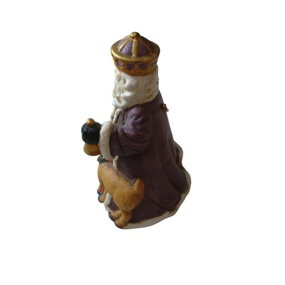 Wise Man Nativity Bell 5 Inch Christmas Porcelain Holiday Classic Vintage CB4 - Picture 2 of 4